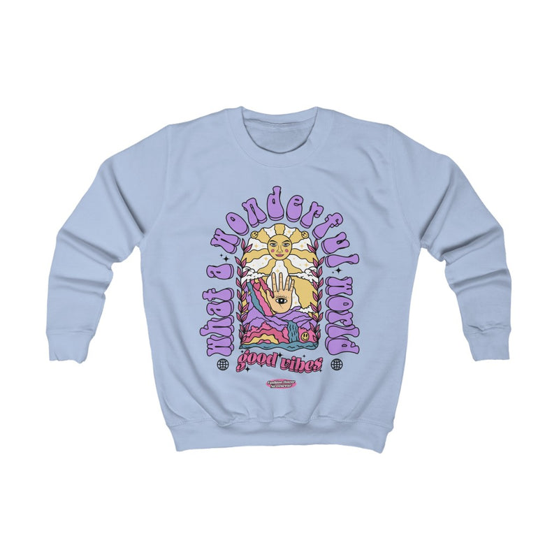 "What A Wonderful World" Kids Sweatshirt