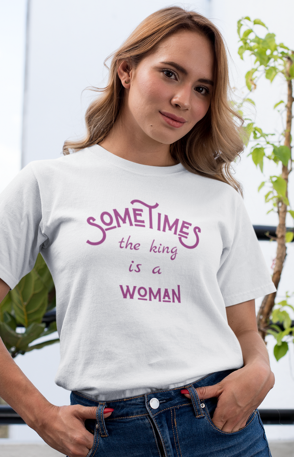 Woman Is King Jersey Short Sleeve Tee