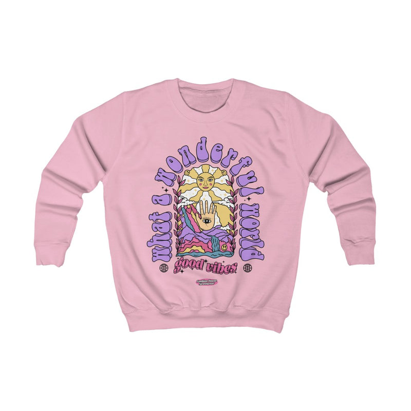 "What A Wonderful World" Kids Sweatshirt