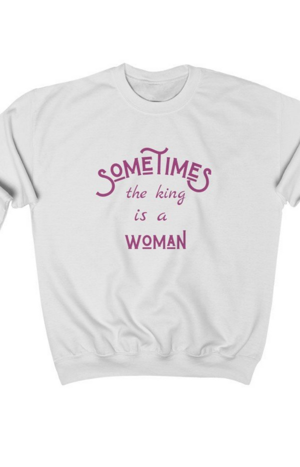 Woman Is King Crewneck Sweatshirt