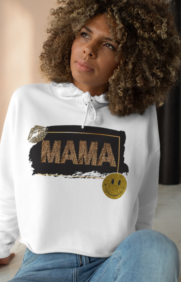 "MAMA" Cropped Hoodie