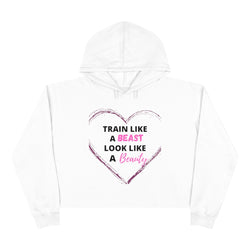 Train like a beast cropped hoodie!