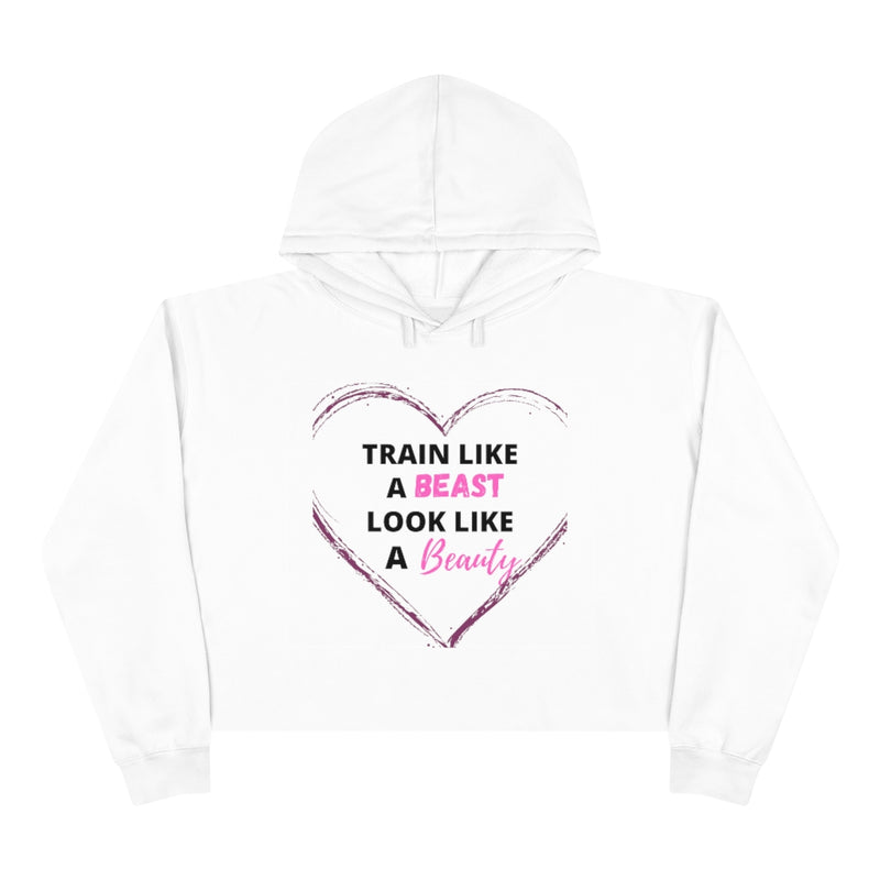 Train like a beast cropped hoodie!