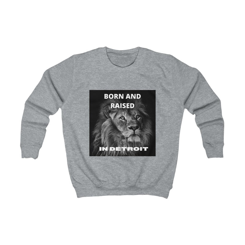 Kids "Born and Raised in Detroit" Sweatershirt