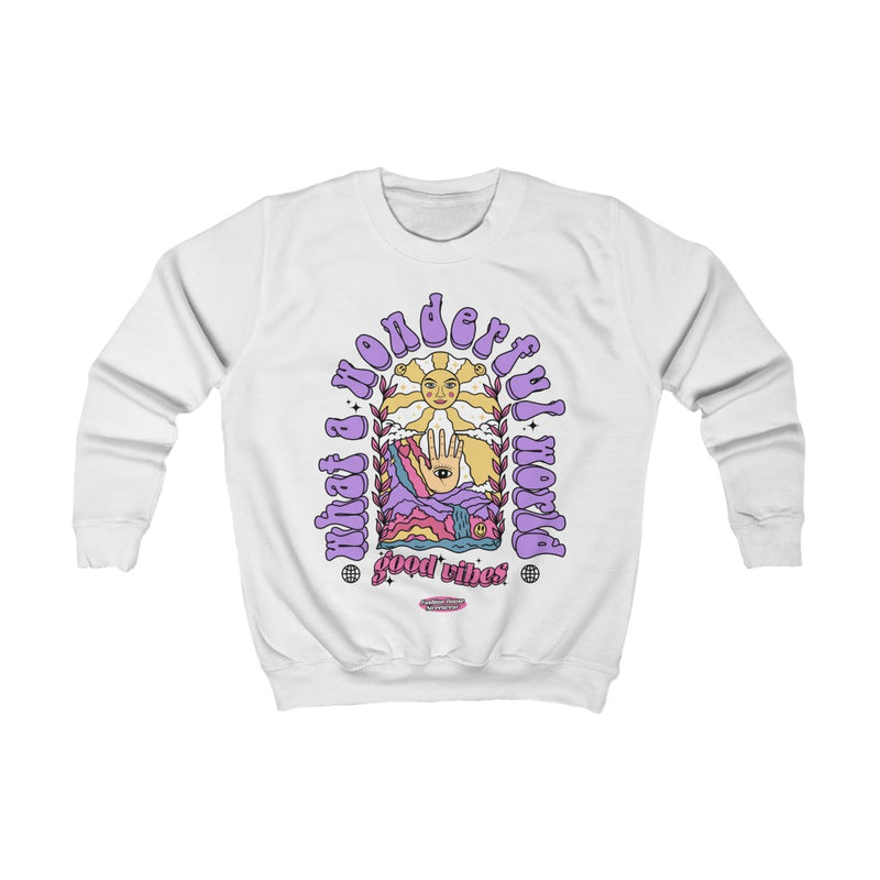 "What A Wonderful World" Kids Sweatshirt