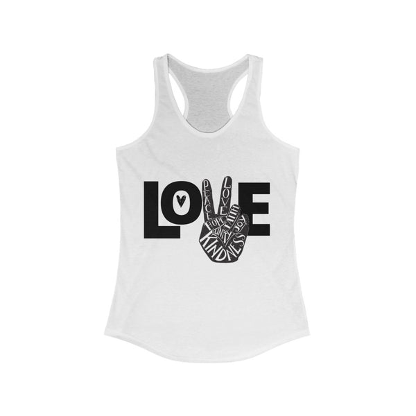 "Peace and Love" Racerback Tank