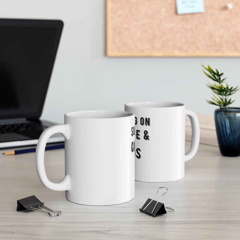 "Surviving on Caffeine and Chaos" MUG