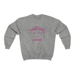 Woman Is King Crewneck Sweatshirt