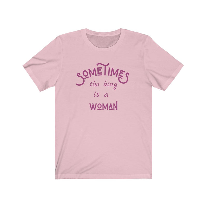 Woman Is King Jersey Short Sleeve Tee