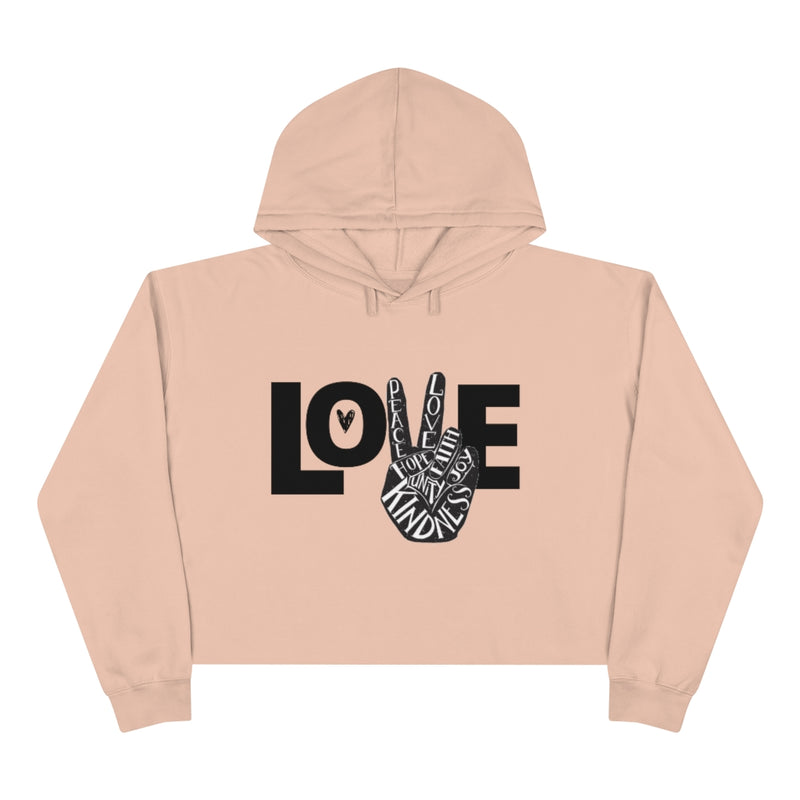 "LOVE" Cropped Hoodie