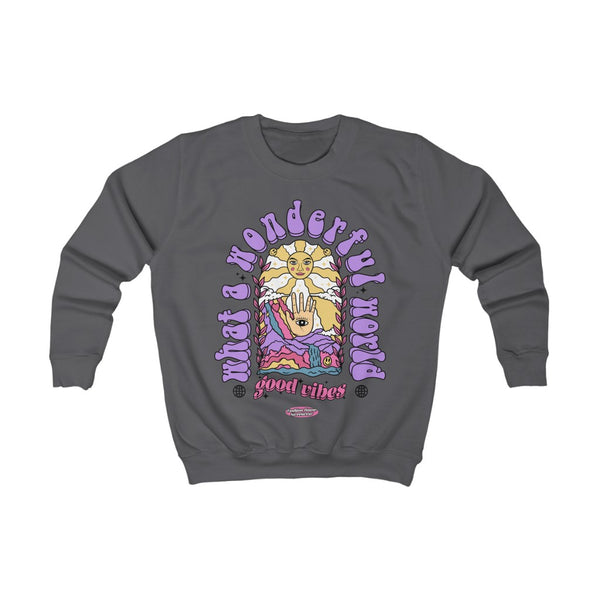 "What A Wonderful World" Kids Sweatshirt