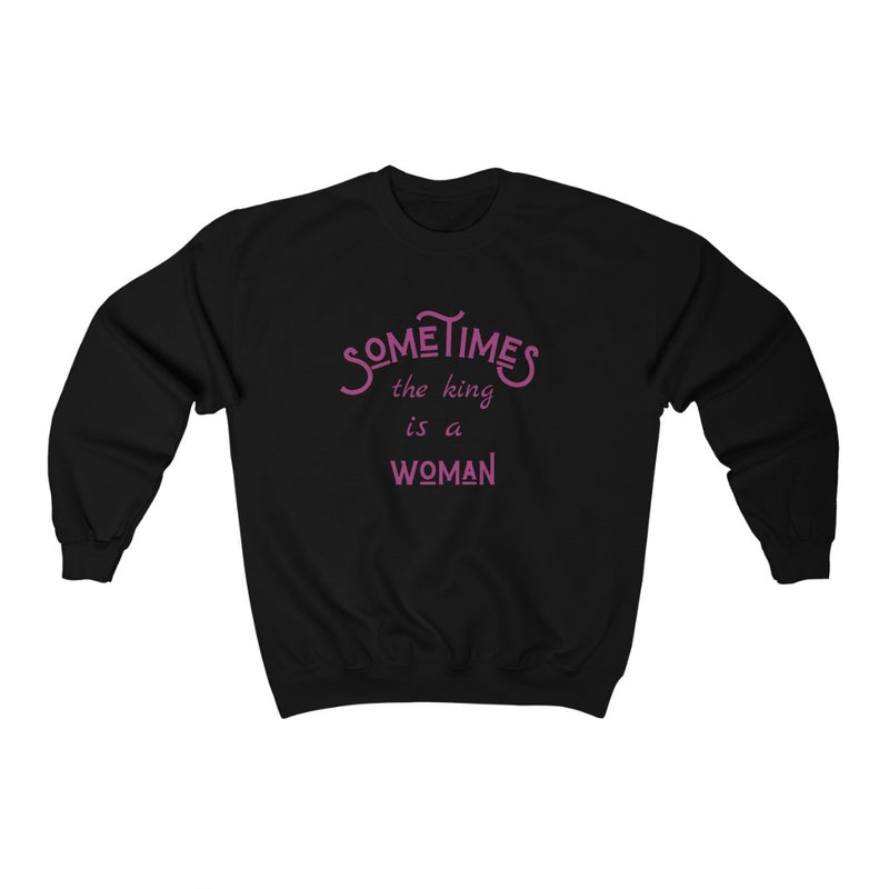 Woman Is King Crewneck Sweatshirt