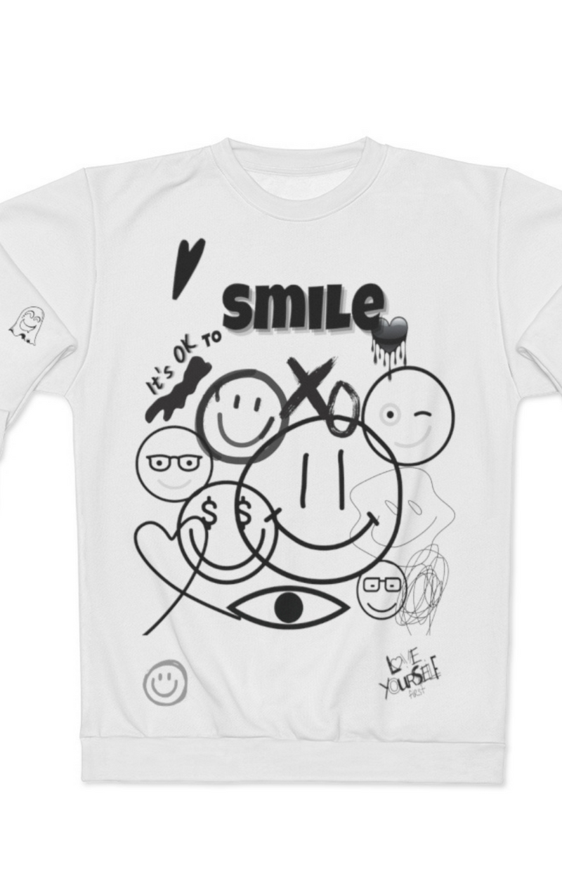 "It's OK to smile" sweatshirt