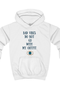 "No Bad Vibes" Kids Hoodie