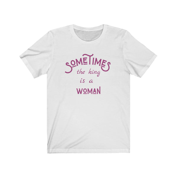 Woman Is King Jersey Short Sleeve Tee