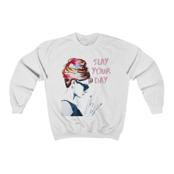 "SLAY your day" Audrey Hepburn Graphic Sweatshirt