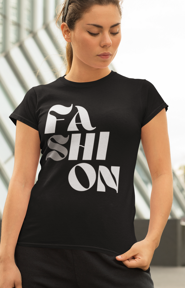 "FASHION" Jersey Short Sleeve Tee