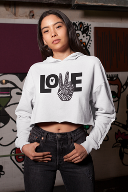 "LOVE" Cropped Hoodie