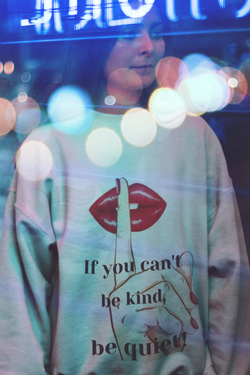 Be Kind Or Shut Up Graphic Sweatshirt