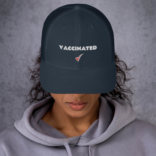 "Im Vaccinated" Navy Hat