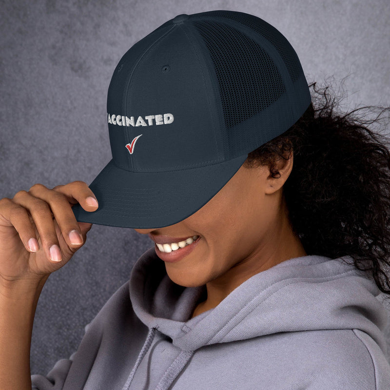 "Im Vaccinated" Navy Hat