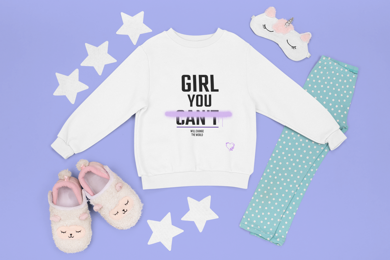 Girls Sweater "Girl You Can"